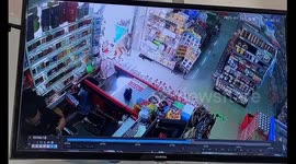 A Cunning Monkey Stealing From the Supermarket in Guizhou, China