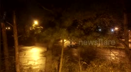 Tornado Warning Sirens Amidst Lightning - Spooky!