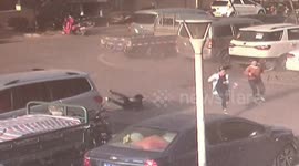 Drain covers explode into the sky after boy throws matches down