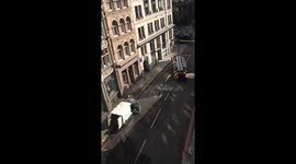 Aftermath of Cornhill van explosion