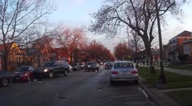 Driver hits four parked cars belonging to the same family