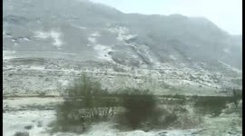 SNOWFALL ON THR BARNESMORE GAP CO.DONEGAL THIS MORNING