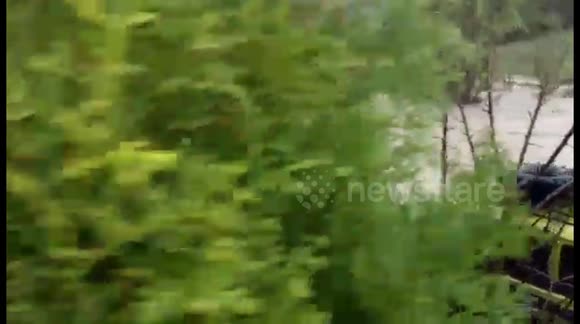 Mayor isolated in a flood