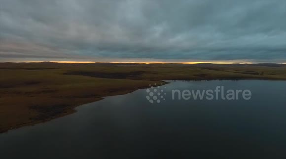 Police Outpost Lake in the fall