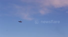 BUNDORAN LIFE BOAT AND RESCUE 118 HELICOPTER RESCUE SURFERS IN BUNDORAN 