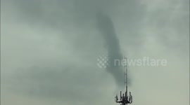 A strange cloud in the sky over Germany