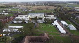 Manston immigration short-term holding facility in Kent, UK