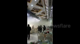 Hotel ceiling collapse causes 8 injuries with investigation underway