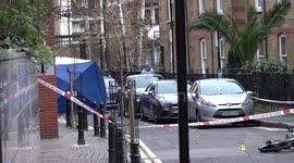 Police cordon in place as man is fatally stabbed in Hackney, London, UK