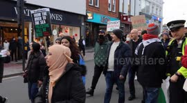 Brighton's Boxing Day March for Palestine 26th December 2023 for Gaza