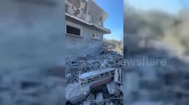 Destruction in Bureij refugee camp in Gaza