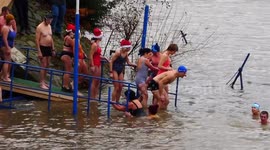 Cancellation of winter swimming competitions in Prague, Czechia