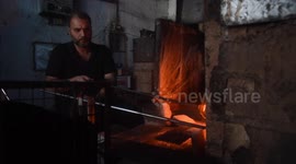 Intangible cultural heritage inheritors in Syria hope to revive glassblowing tradition