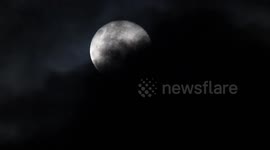 Stunning 'Cold' Full Moon is seen from Batusangkar, West Sumatra, Indonesia, on December 28, 2023.