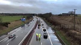 Storm Gerrit brings wet and windy weather in Stirling, UK