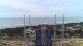 China's first commercial space launch site reaches construction milestone