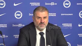 Brighton 4-2 Tottenham: Ange Postecoglou post-match press conference in Brighton and Hove, UK
