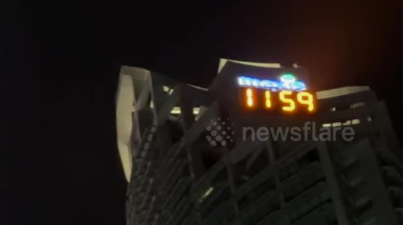 New Year's Eve at the Petronas Twin Towers in Malaysia