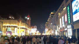 Tourists Welcome 2024 in Beijing, China