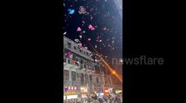 New year balloon release triggers explosion in northern China