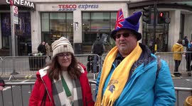 People attend New Year's Day Parade in London, UK