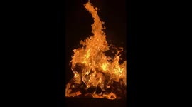 satisfying slowmotion fire flames