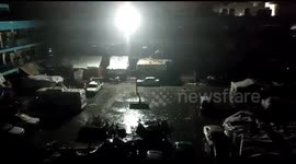 Shelters For Displaced Flooded by Winter Rain in Jabalia, Gaza