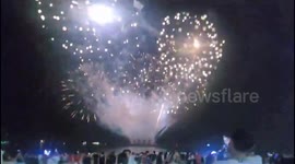 Happy New Year from Pattaya Beach Thailand on December 31st to welcome New Year 2024.