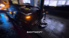 £300k Ferrari crashed into bollard on one of Britain's most affluent streets