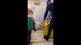 Joy unwrapped: nephew's ecstatic Christmas moment revealed in Lorient, France