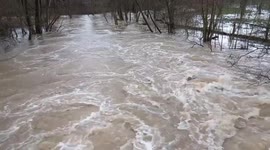 Bega River swells: Lemgo's powerful floodwaters
