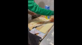 Cheeky Christmas cat: feline feast fiasco caught on camera!