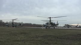 Russia says its Ka-52 Alligator attack helicopters hit Ukrainian strongholds in Lyman direction