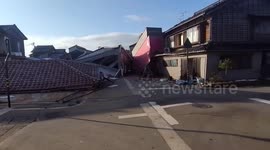 Aftermath of The Devastating Earthquake in Ishikawa, Japan