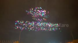 Drone light show in Guangzhou, China