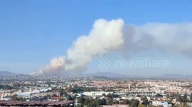Mexico: Massive Fire Erupts Near Lake Zumpango