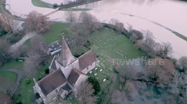 Storm Henk: Flooding plagues countryside after River Cuckmere burst its banks
