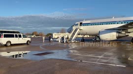 U.S. Deports Migrants Back to Central America in ICE Removal Flights in Alexandria, LA, USA