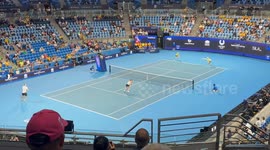 Germany celebrates going through to United Cup tennis final in Sydney, Australia