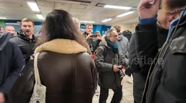 The annual no Trousers ride on the London Underground caused a blockage at Euston Station causing station staff to get annoyed