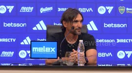 Diego Martinez was introduced as Boca’s new coach in Buenos Aires, Argentina