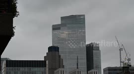 A grey day from the Barbican Centre to the City of London, United Kingdom