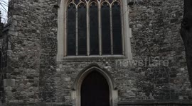 Entering into All Saints, Anglican church, Fulham, London, United Kingdom