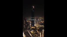 TRX Exchange 106 Tower lights up Kuala Lumpur skyline with spectacular new year's eve fireworks show