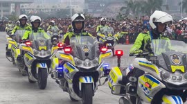 Police Camp Open Day Activities Held in Nanning, China