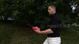 Popping Champagne In A Unconventional Way