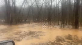 Cooksville Fire Department's Video Reveals Severe Flooding Crisis in Vale, NC, USA