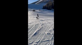 Ghostly skier? Chair slides on its own down the slopes
