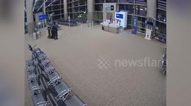 Passenger who missed his flight climbs into airplane's turbines at Utah airport