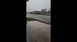 Severe flooding hits Cape Coral, Florida as 3-6 inches of rainfall deluge city streets